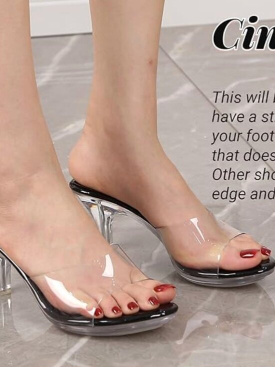 Shoes - Clear heels NEW Sz. 10